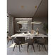 Glo LED 36 inch Satin Brass Pendant Ceiling Light