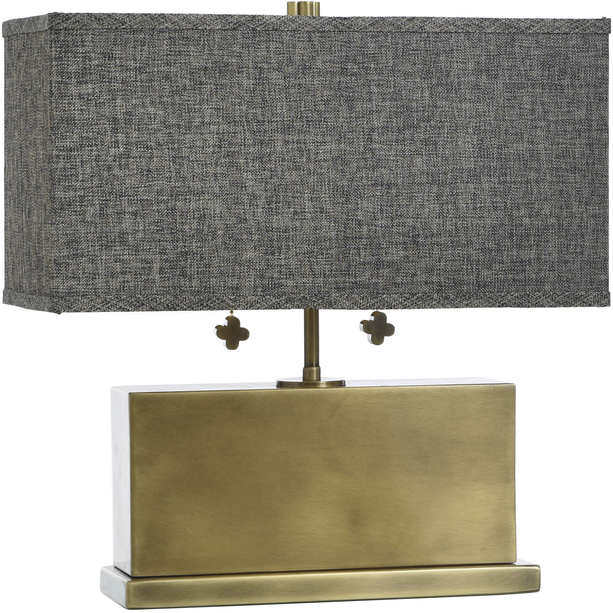 Eleanora 17 inch 60 watt Polished Brass Table Lamp Portable Light