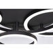 Orbit LED 18 inch Black Semi-Flush Mount Ceiling Light