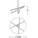 Knoll LED 48 inch Polished Chrome Pendant Ceiling Light