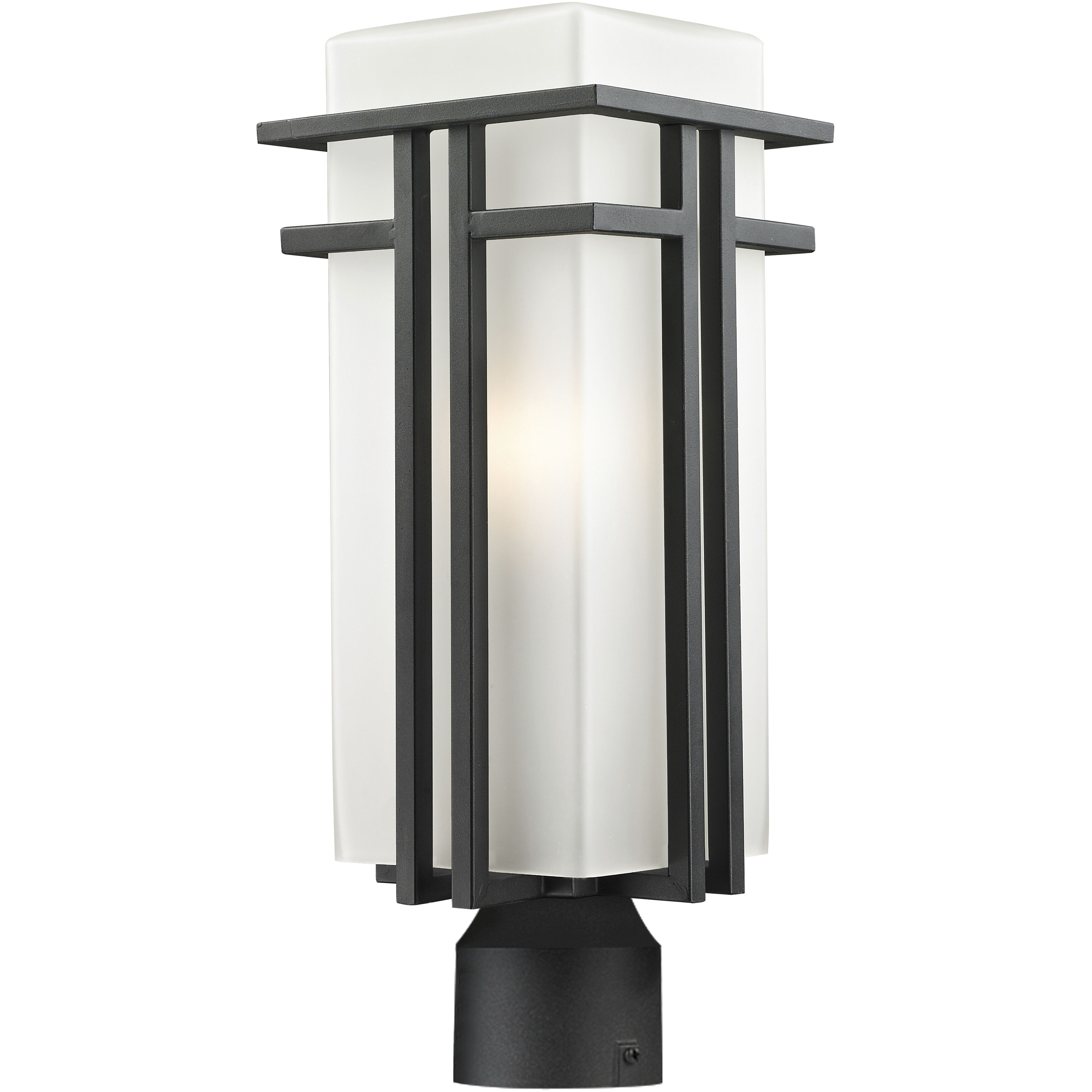 Abbey 1 Light 19.63 inch Black Outdoor Post Mount Fixture
