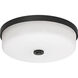 Boswell 1 Light 10.25 inch Black Flush Mount Ceiling Light