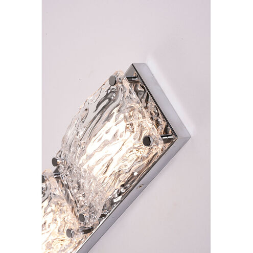 Glacier LED 2 inch Polished Chrome Vanity Light Wall Light