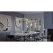 Gemini LED 24 inch Gold Pendant Ceiling Light
