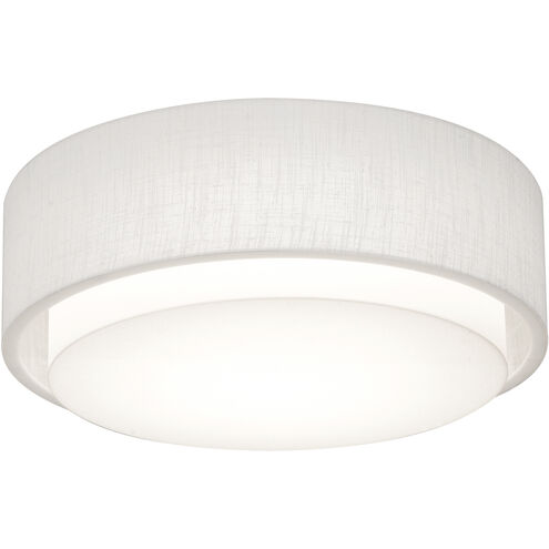 Sanibel 2 Light 16 inch Linen White Flush Mount Ceiling Light