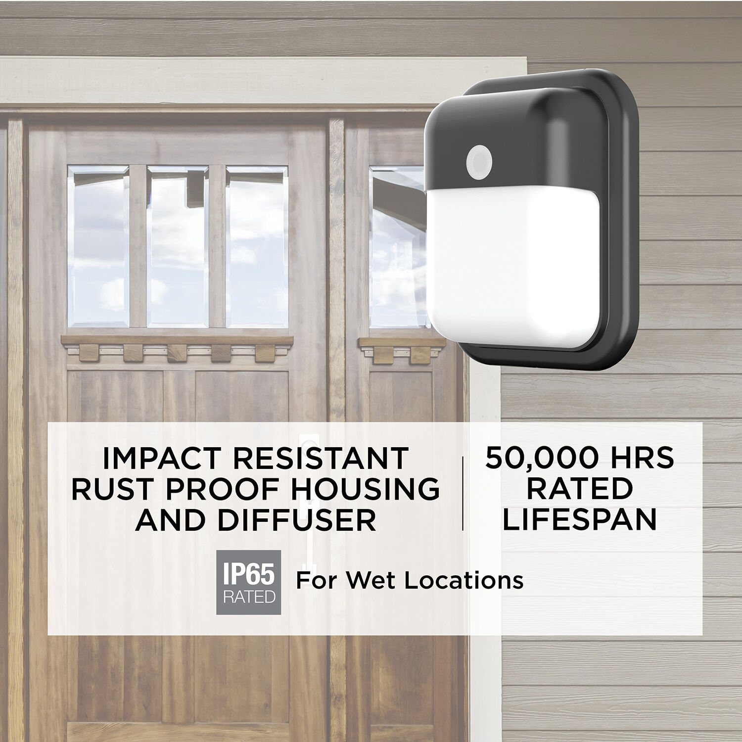 Patton LED 7.75 inch Black Outdoor Wall Sconce