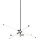 Rusnak 3 Light 30 inch Black Pendant Ceiling Light