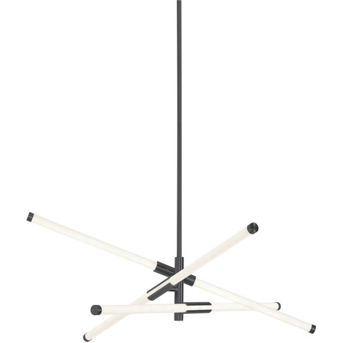 Rusnak 3 Light 30 inch Black Pendant Ceiling Light