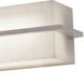 Apex LED 50.5 inch Weather Grey Bath Vanity Wall Light in Linen White, Weathered Grey