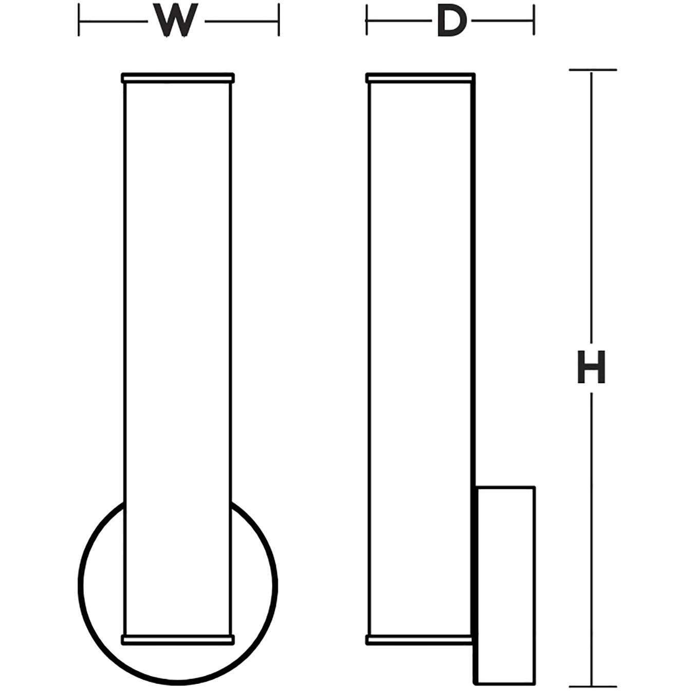 Leia LED 4.5 inch Black ADA Wall Sconce Wall Light
