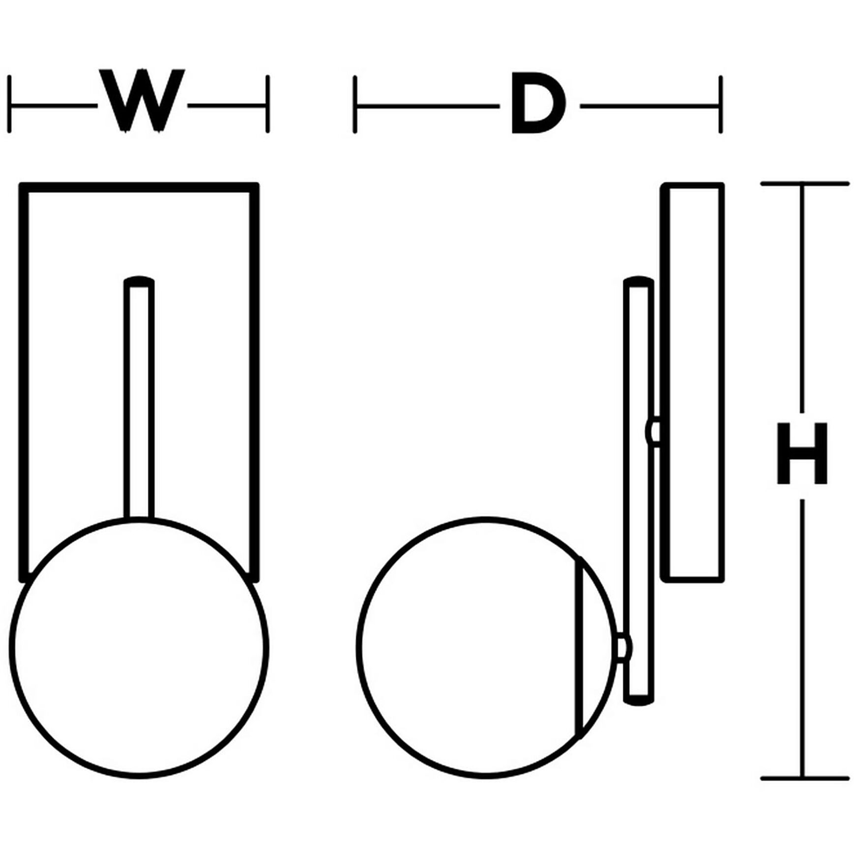 Metropolitan 1 Light 5 inch Black Wall Sconce Wall Light