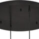 Roxy 4 Light 24 inch Black Quadruple Round Pendant Ceiling Light