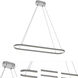 Glo 1 Light 48 inch Satin Nickel Linear Pendant Ceiling Light