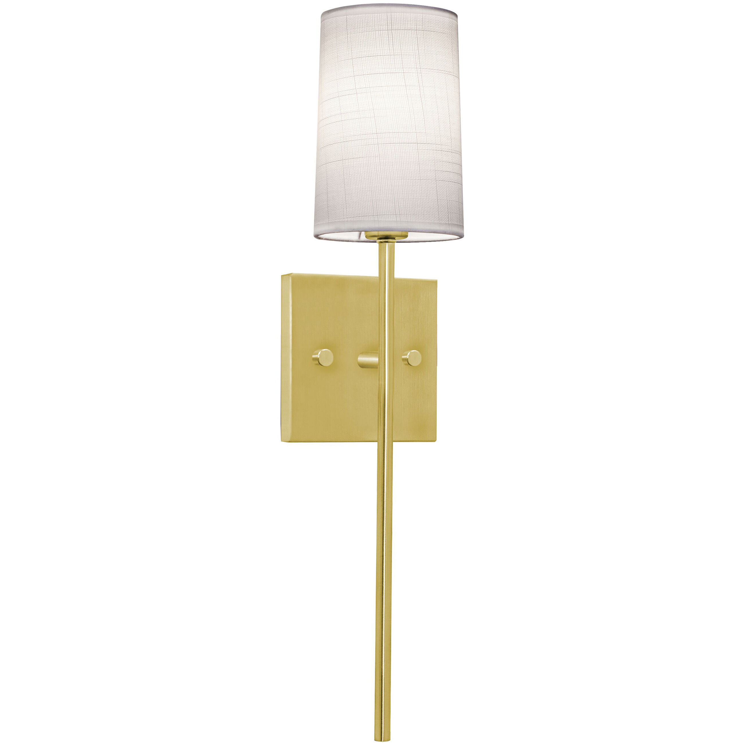 Rose LED 4 inch Satin Brass ADA Sconce Wall Light in 1