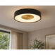 Hazel 1 Light 18 inch Black Flush Mount Ceiling Light