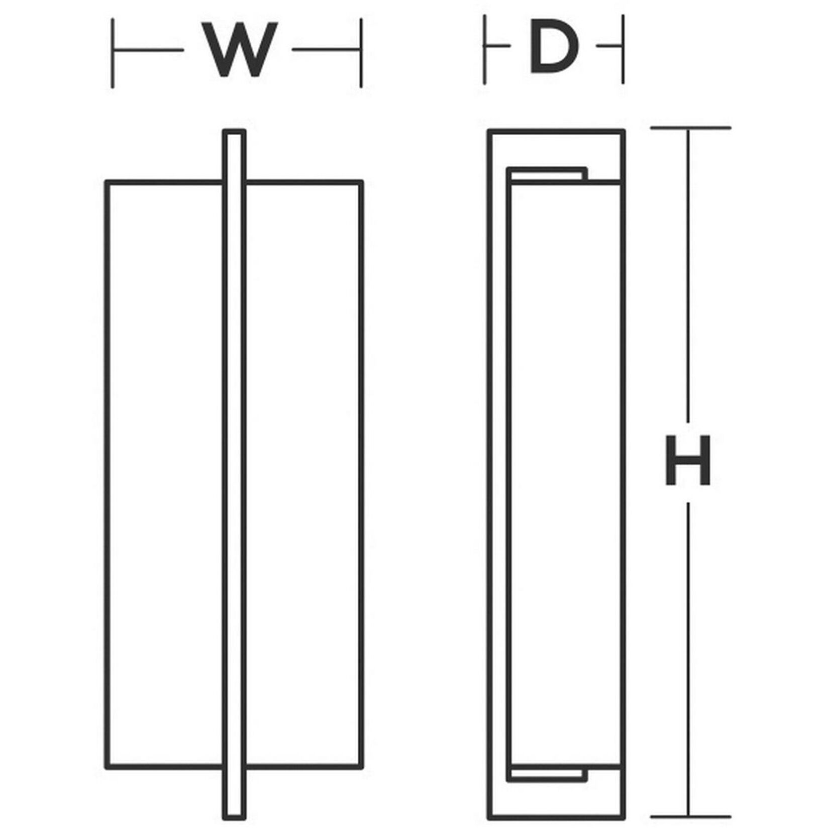Apex LED 5 inch Weather Grey ADA Sconce Wall Light