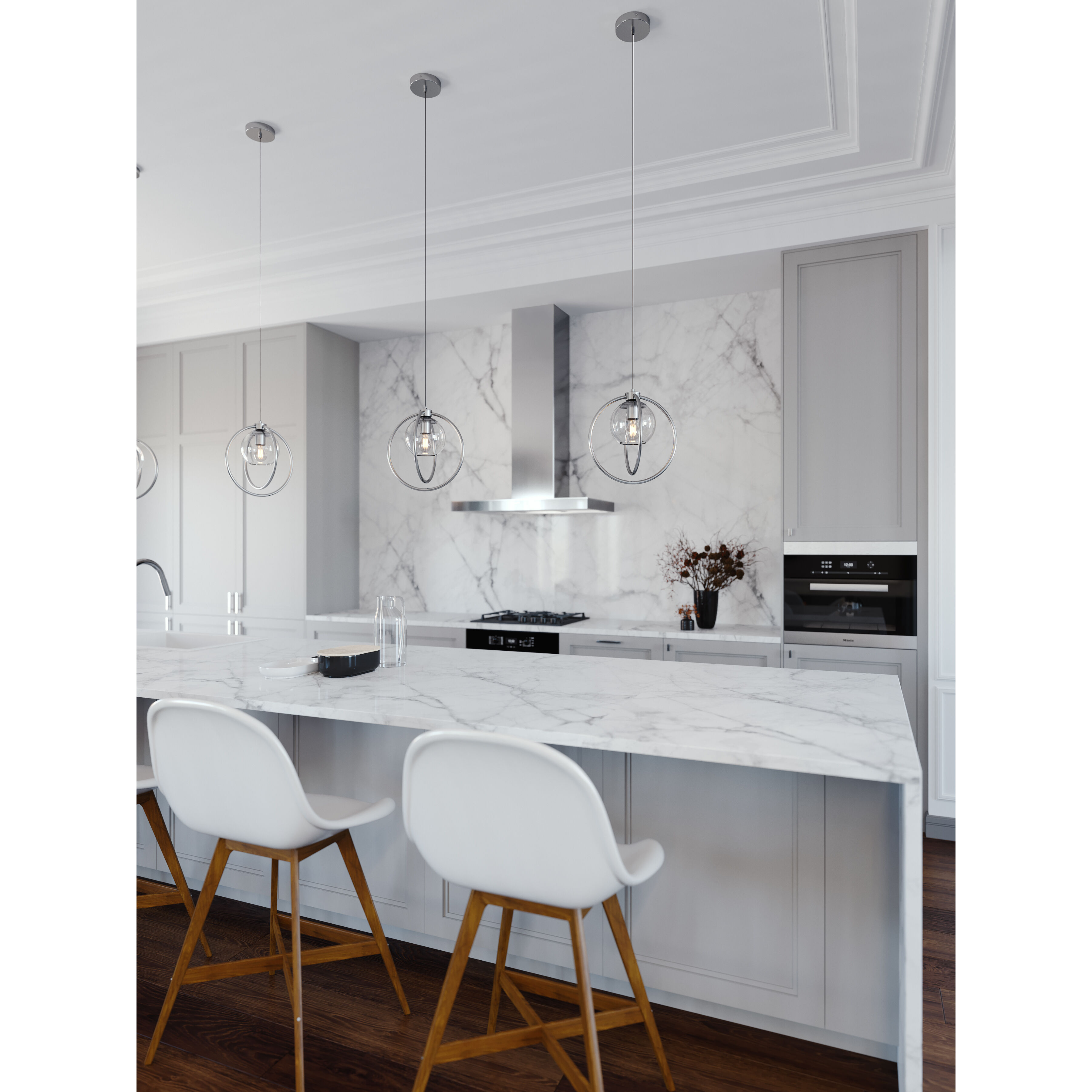 Jamie 1 Light 12.3 inch Satin Nickel Pendant Ceiling Light