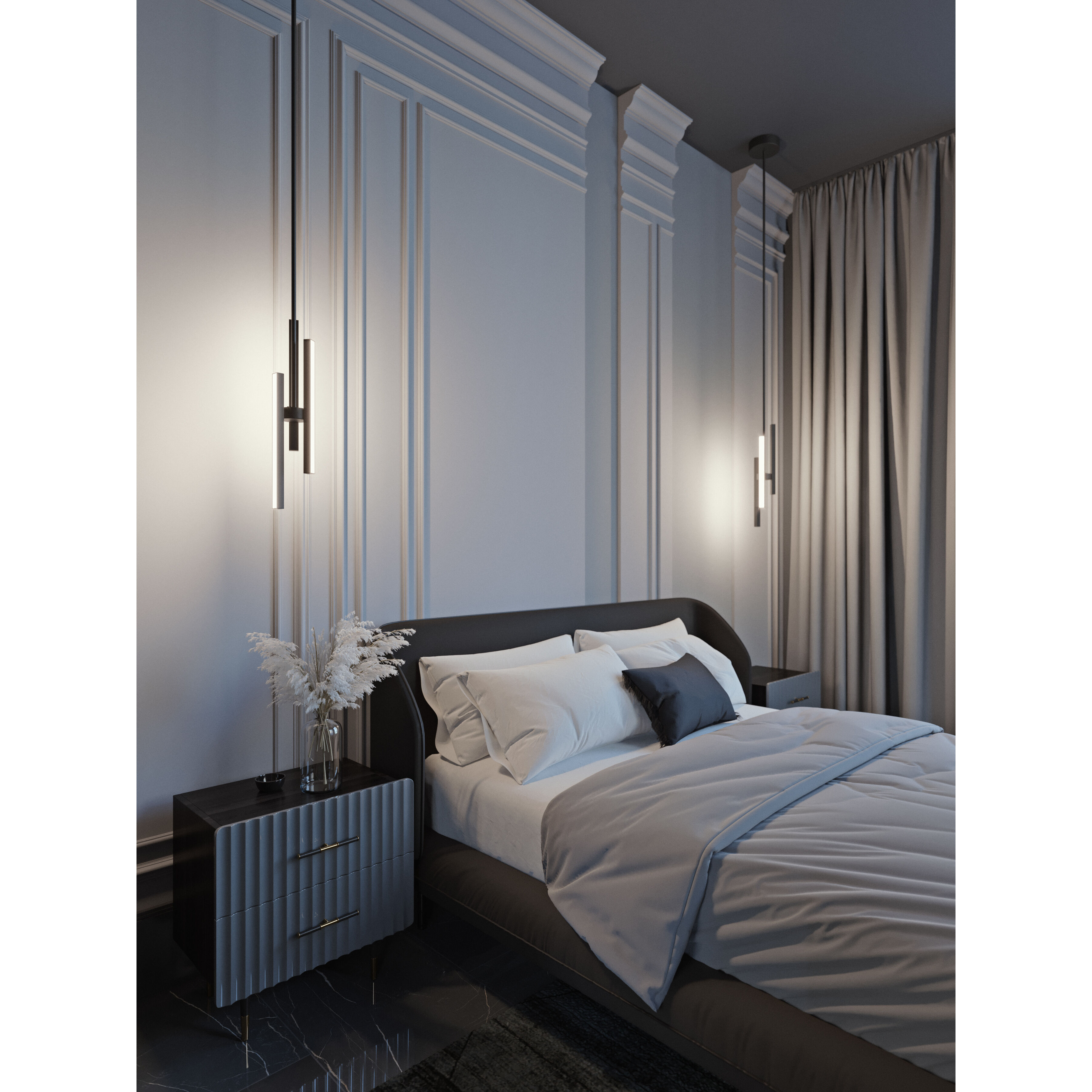 Indra Pendant Ceiling Light in Black