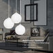 Cleo 3 Light 20 inch White Multi Pendant Ceiling Light