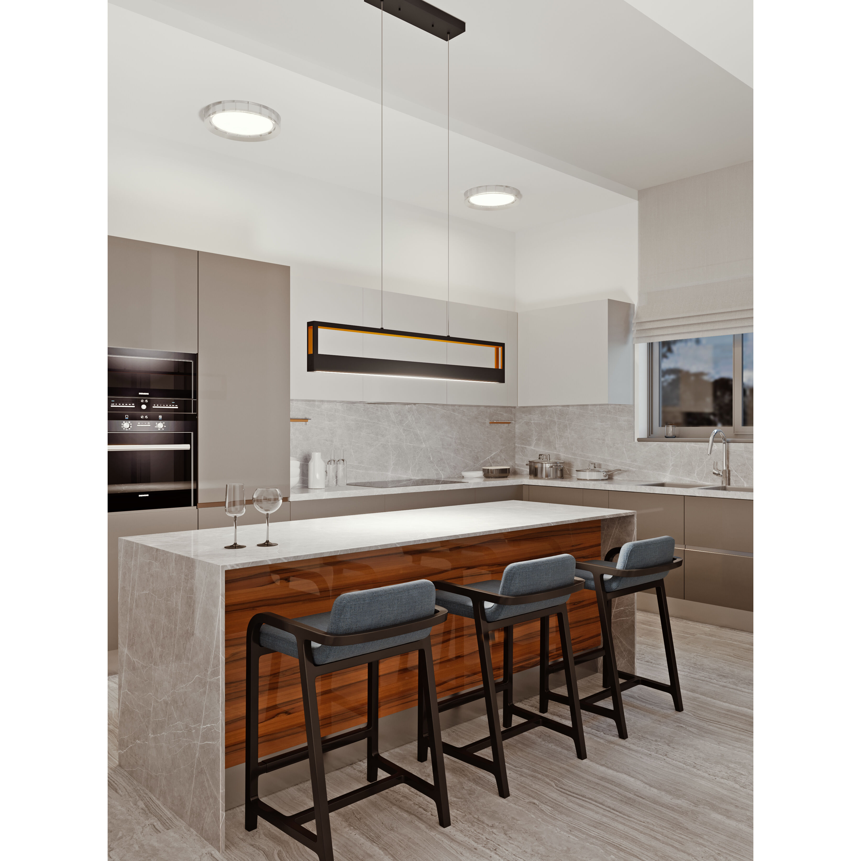 Echo 4 light linear bar hot sale pendant