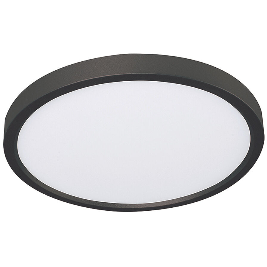 Edge Round LED 8 inch Black Flush Mount Ceiling Light