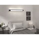 Clairemont LED 36 inch Black ADA Overbed Wall Light