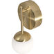Pearl LED 4 inch Satin Brass ADA Wall Sconce Wall Light