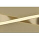 Twist 2 Light 35.75 inch Satin Brass Bath Vanity Wall Light