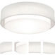 Sanibel 4 Light 32 inch Linen White Flush Mount Ceiling Light in Incandescent