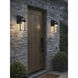 Langston LED 12.25 inch Black Outdoor Wall Sconce