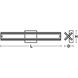Cass LED 36 inch Black Bath Vanity Wall Light