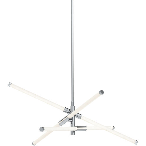 Rusnak 3 Light 30 inch Polished Chrome Pendant Ceiling Light