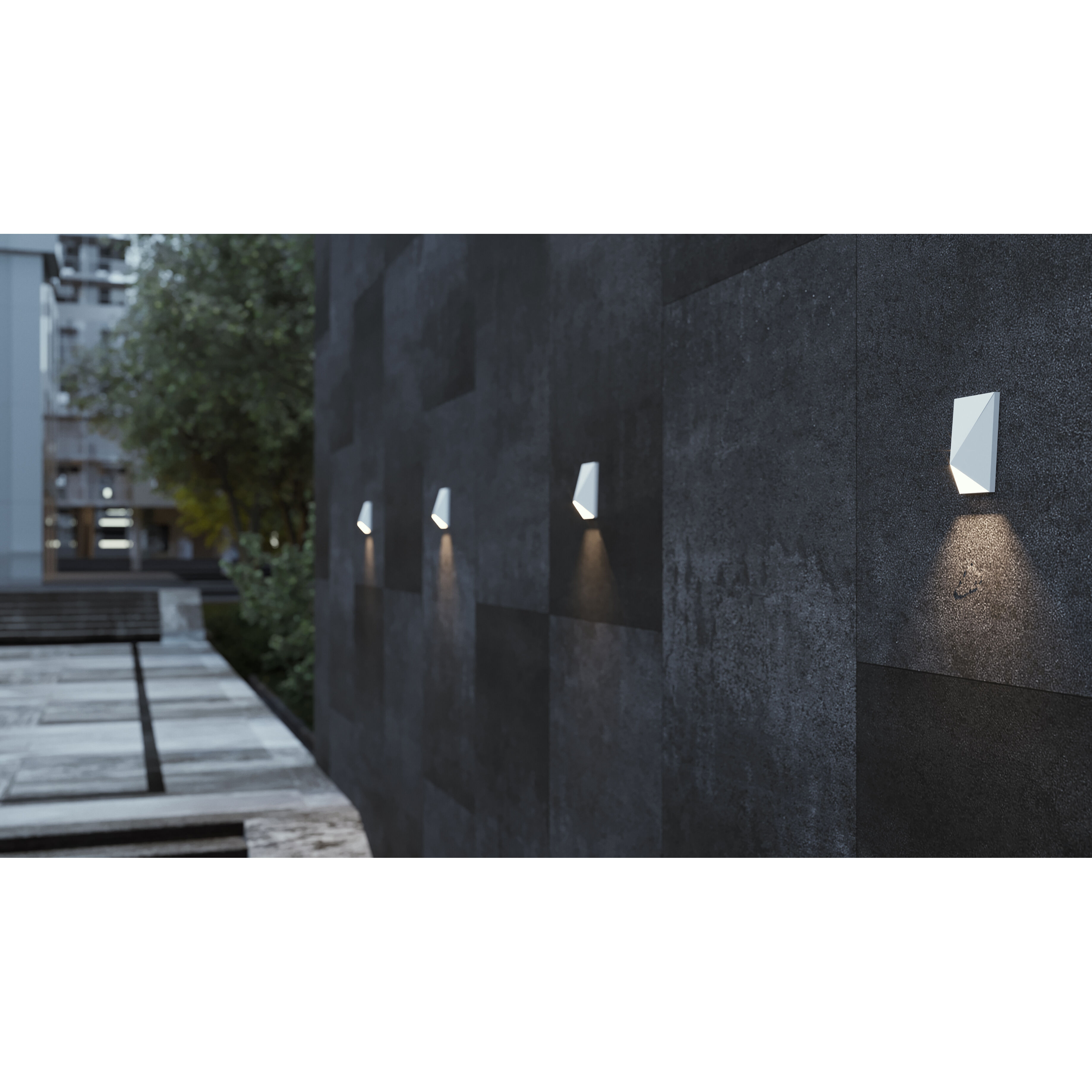 Knox LED 9.9 inch White Outdoor Sconce