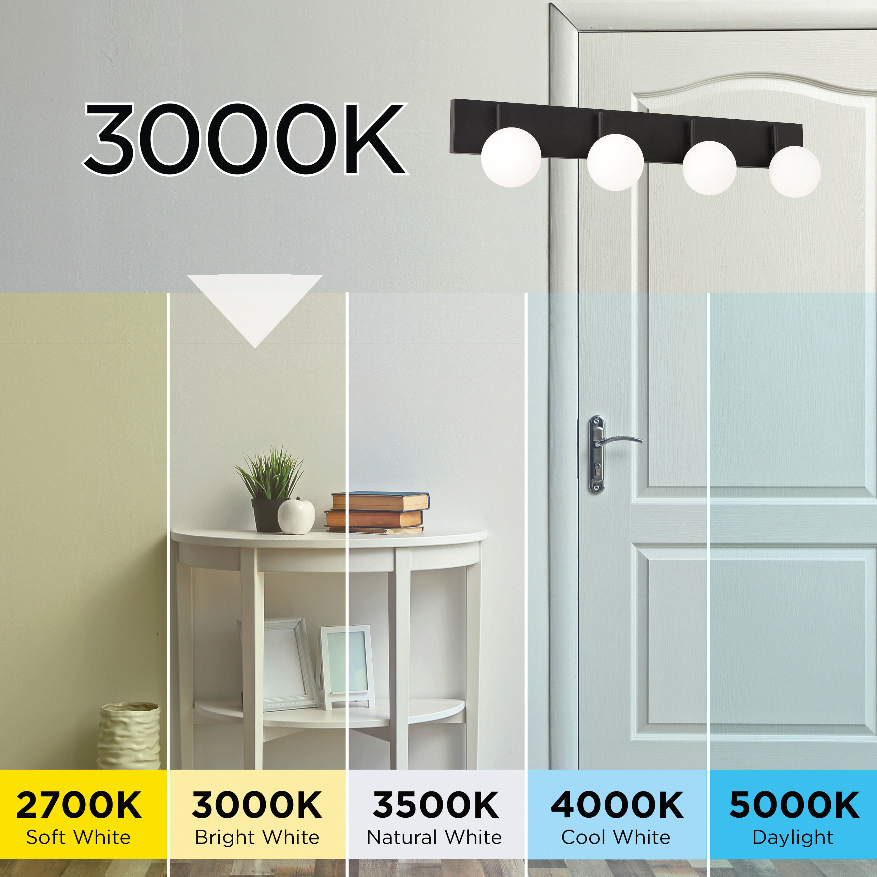 Metropolitan 3 Light 30 inch Black Vanity Light Wall Light