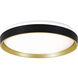 Rana LED 19 inch Black Flush Mount Ceiling Light