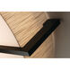 Apex 1 Light 14.25 inch Espresso Flush Mount Ceiling Light in Jute