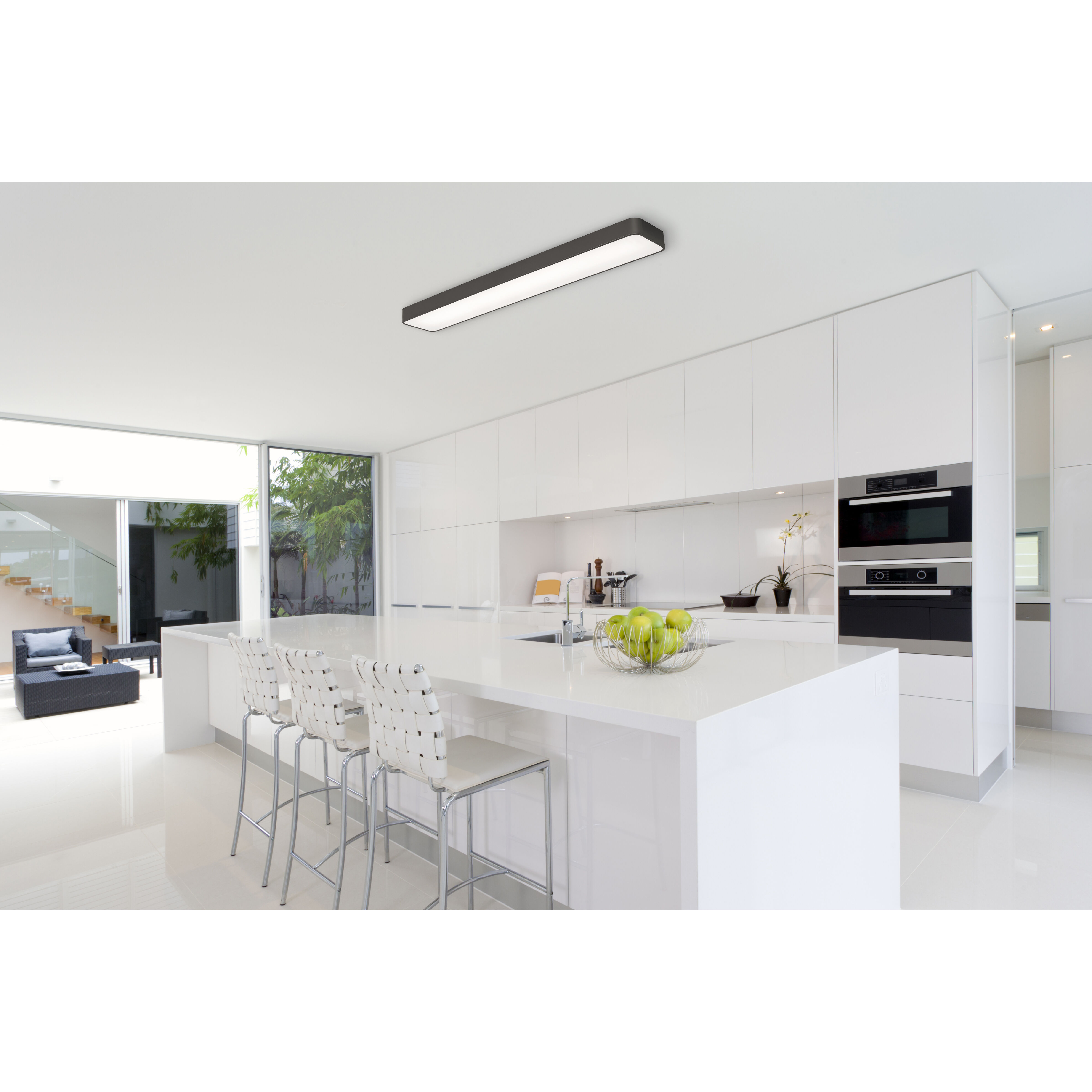 Bailey LED 8 inch Black Flush Mount Ceiling Light