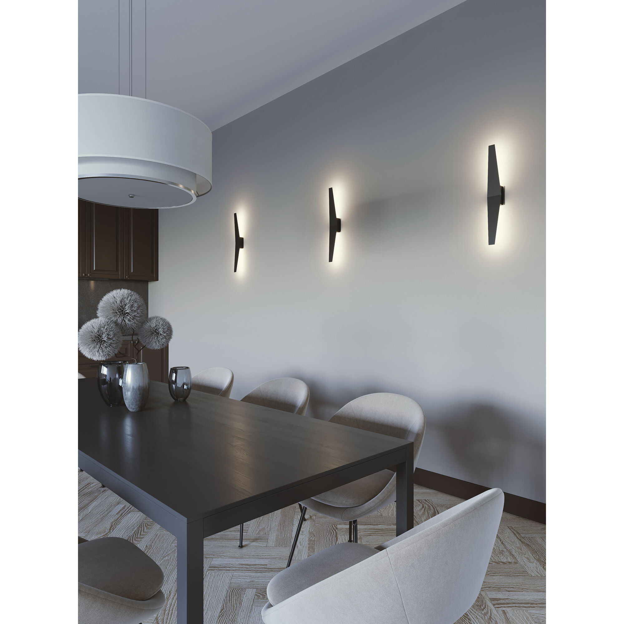 Brink LED 6 inch Black Wall Sconce Wall Light in 36 in