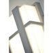 Max LED 12 inch Textured Grey Outdoor Sconce