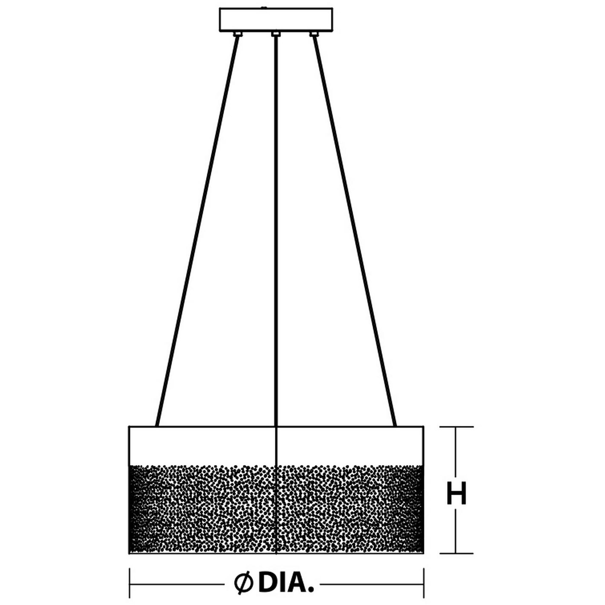 Ash LED 20 inch White Pendant Ceiling Light