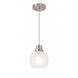 Abrya 1 Light 5.91 inch Brushed Nickel Pendant Ceiling Light