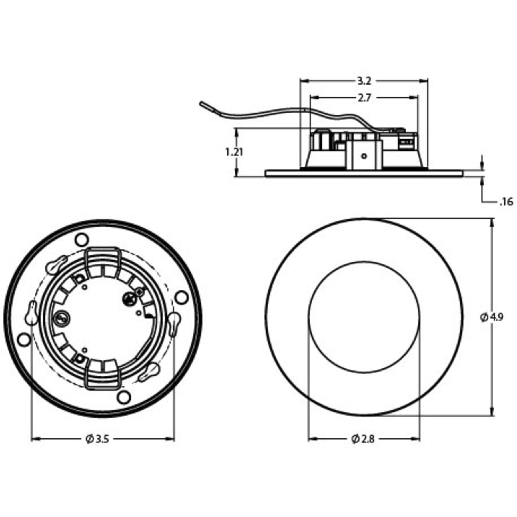 Connie Integrated LED White Recessed Flush Mount