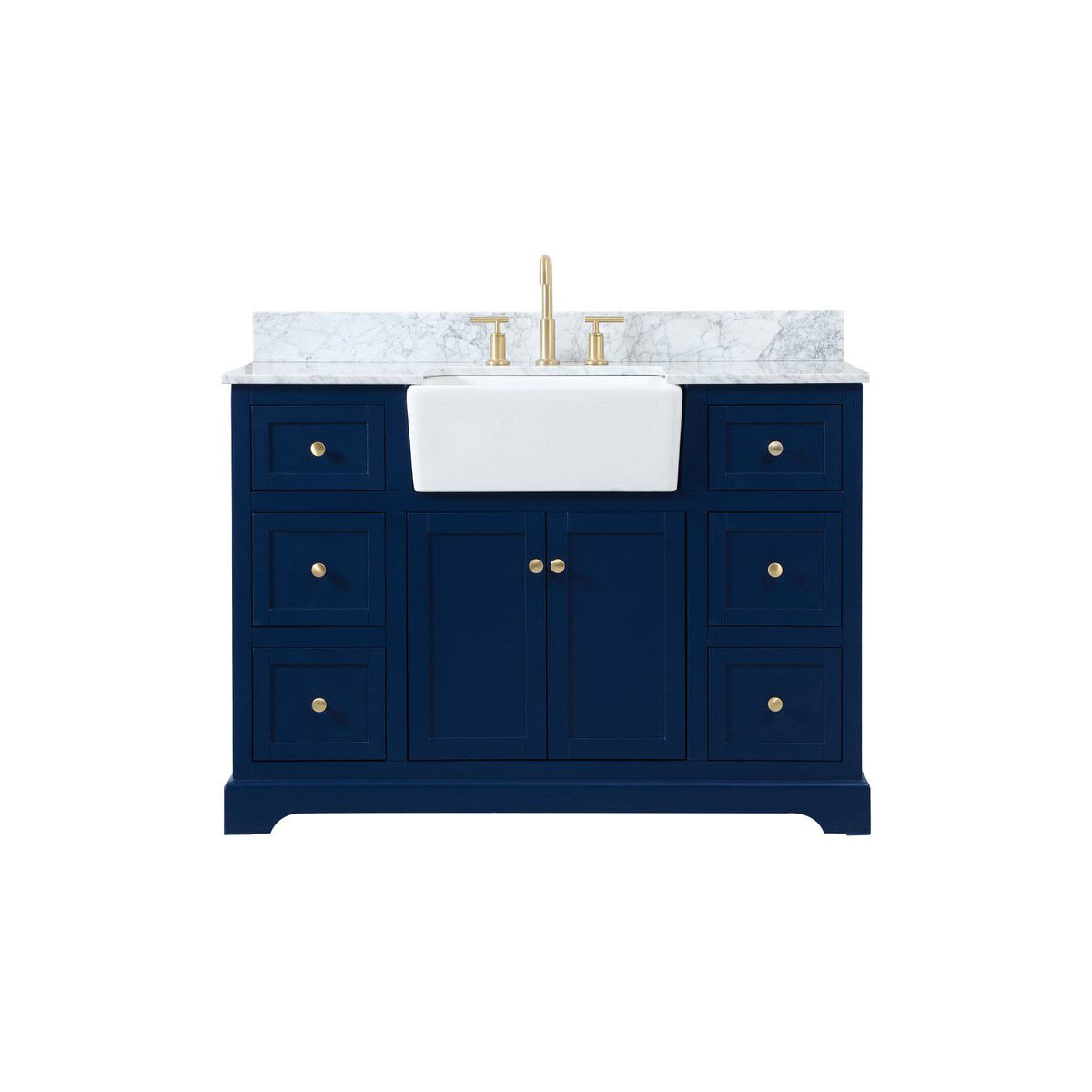 Franklin 48 X 22 X 34.75 inch Blue Bathroom Vanity Cabinet
