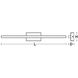 Barlow 1 Light 36 inch Polished Chrome Bath Vanity Wall Light
