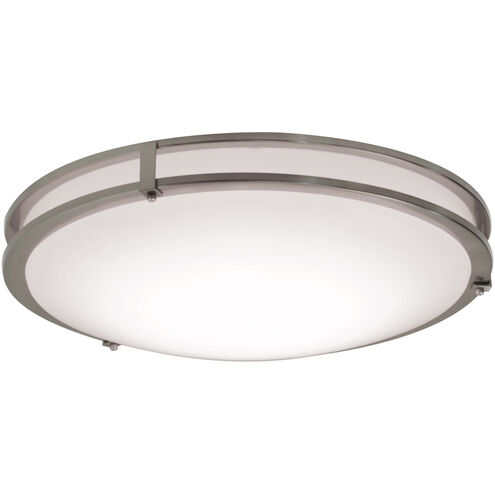 Carlisle LED 14 inch Satin Nickel Flush Mount Ceiling Light