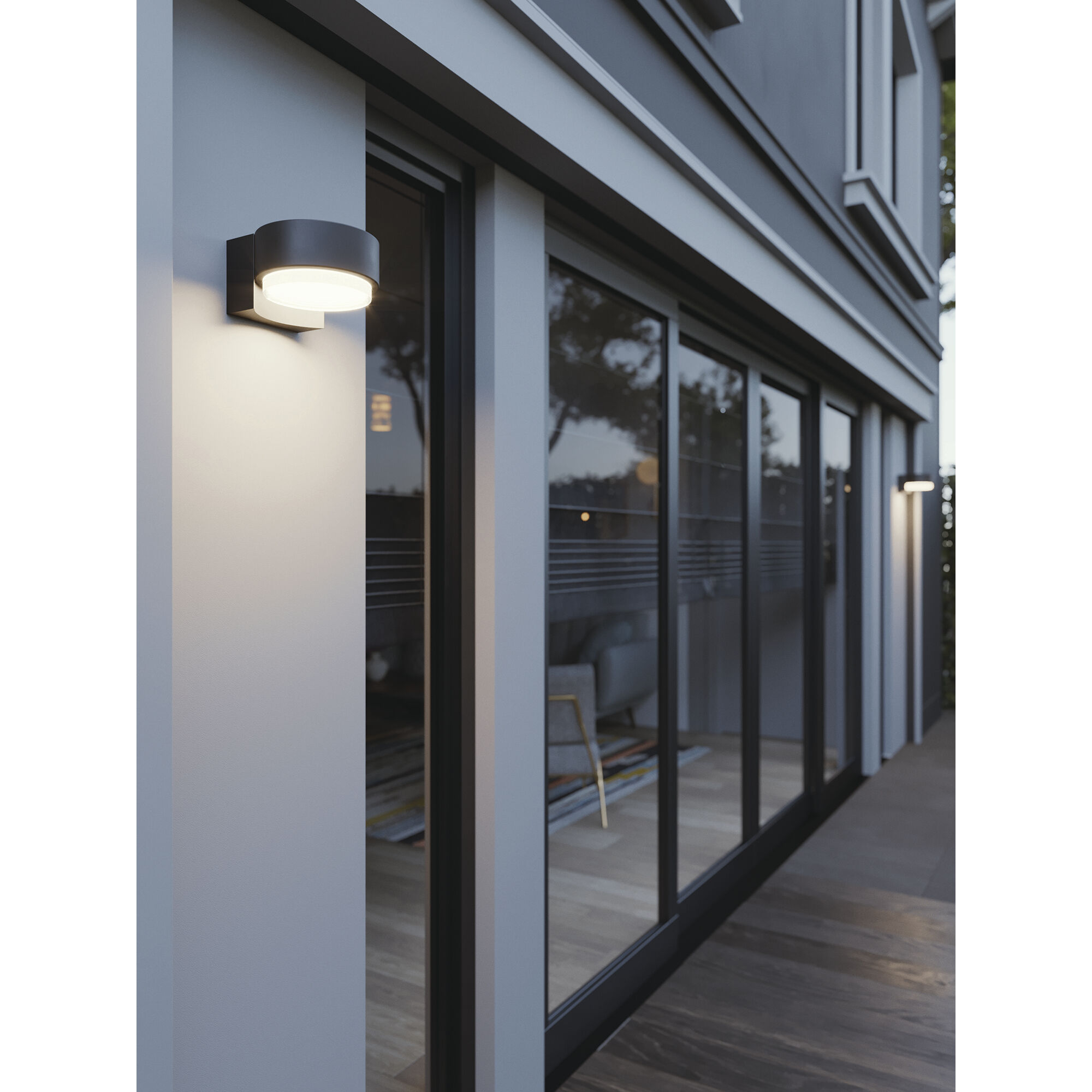 Elm LED 4.25 inch Black Outdoor Sconce