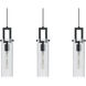 Houston Linear Pendant Ceiling Light in Black