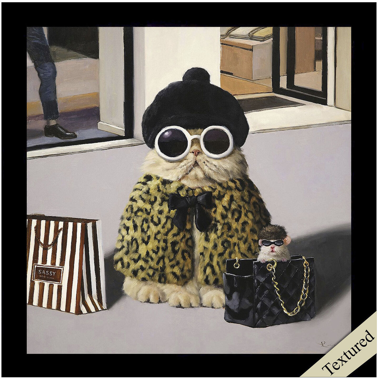 Animals 11 X 11 inch Non-Glass Framed Art, Propac