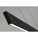 Stealth LED 1 inch Black Linear Pendant Ceiling Light