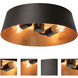 Lyric 2 Light 14 inch Gold Flush Mount Ceiling Light
